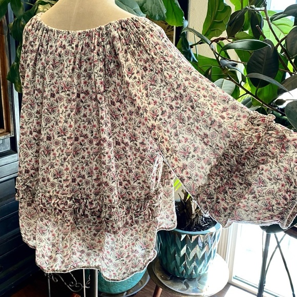 Denim & Supply Rl Boho Peasant Ruffle Top - Picture 7 of 15